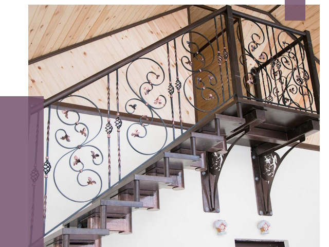 Кованые лестницы в Краснодаре от 80488 руб. под ключ