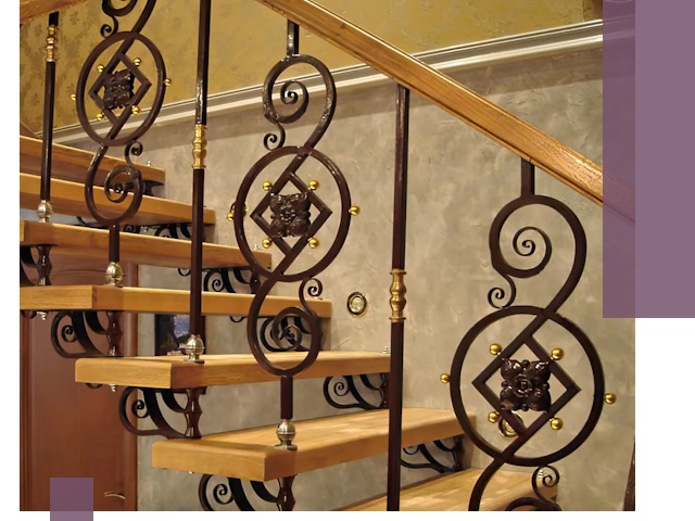 Изготовление кованых лестниц под ключ в Краснодаре