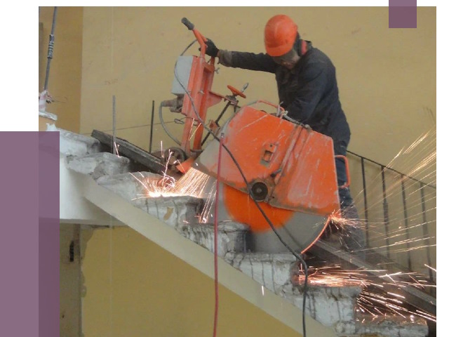 Демонтаж бетонных лестниц в Краснодаре от 4644 руб. за м2 | ПРОЛЁТ-Ксд