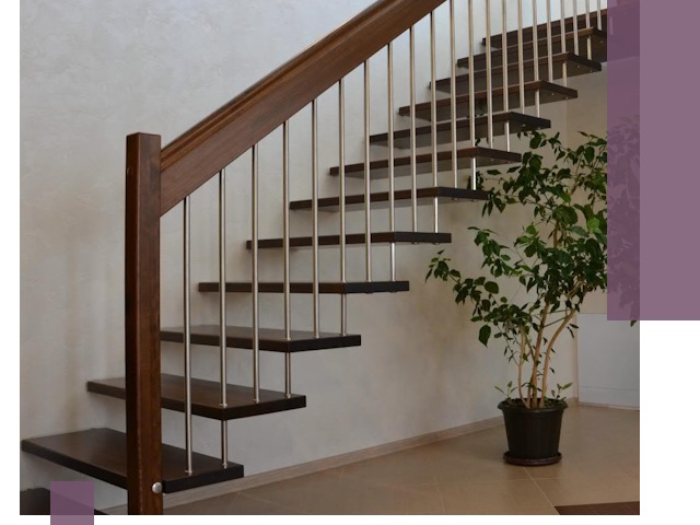 Лестницы на больцах под ключ в Краснодаре – изготовление и монтаж