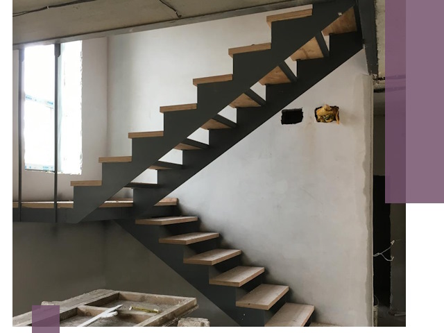 Изготовление лестниц на металлокаркасе в Краснодаре от производителя