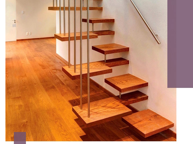 Лестницы «гусиный шаг» на заказ в Краснодаре для узких пространств