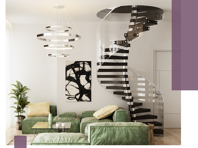 Лестницы для двухуровневой квартиры в Краснодаре — изготовление и монтаж