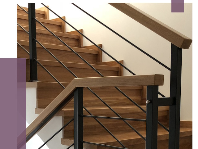Обшивка металлической лестницы деревом в Краснодаре от 4386 руб. 