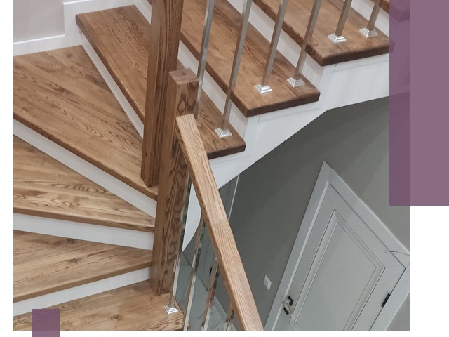 Обшивка металлических лестниц под ключ в Краснодаре