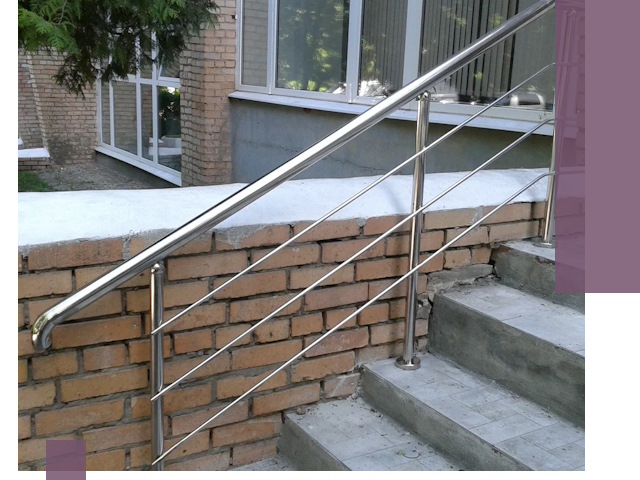 Перила из нержавеющей стали высокого качества в Краснодаре