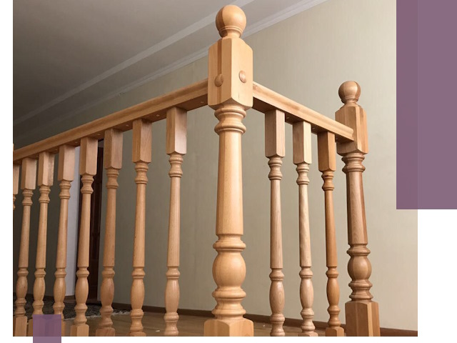 Деревянные перила на заказ в Краснодаре: монтаж и изготовление