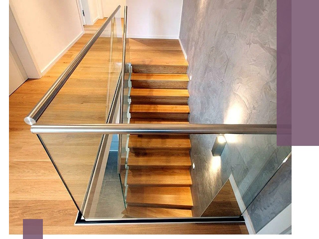 Перила для лестницы в доме — изготовление и монтаж в Краснодаре