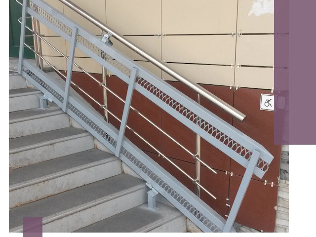 Изготовление откидных пандусов под ключ в Краснодаре