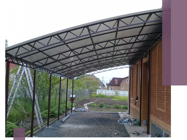 Профессиональный монтаж навесов под ключ в Краснодаре