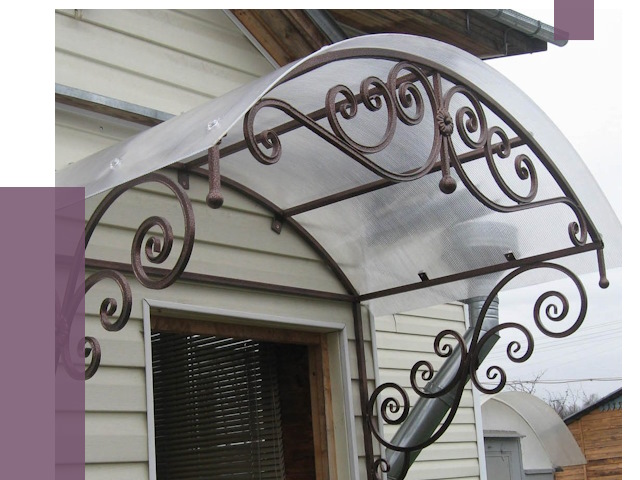 Изготовление козырьков в Краснодаре от 7430 руб. — заказать | ПРОЛЁТ-Ксд