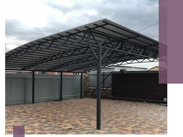 Недорогие навесы под ключ в Краснодаре — изготовление и монтаж