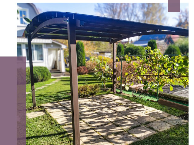 Навесы для дачи в Краснодаре от 12847 руб. под ключ — ПРОЛЁТ-Ксд