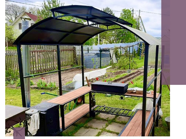 Навесы для барбекю в Краснодаре: изготовление, монтаж и демонтаж