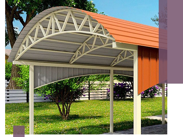 Навесы из профнастила под ключ в Краснодаре — установка и монтаж