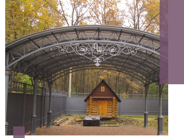 Кованые навесы премиум-класса под заказ в Краснодаре