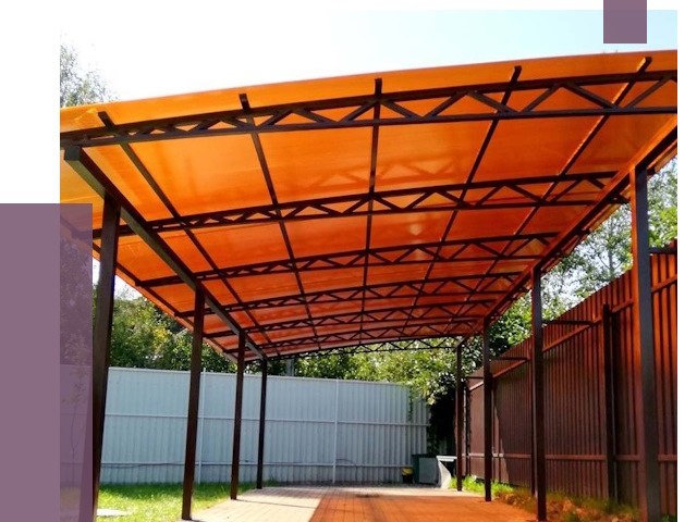 Односкатные навесы под ключ в Краснодаре от 13260 руб. 