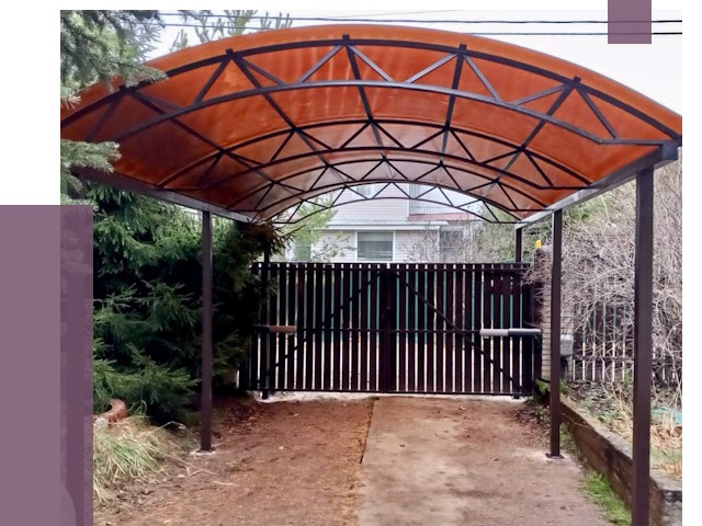 Арочные навесы в Краснодаре от 12847 руб. — изготовление и монтаж | ПРОЛЁТ-Ксд