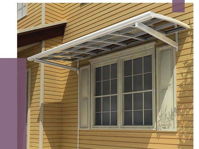 Козырьки над окнами в Краснодаре от 7688 руб. — монтаж, покупки | ПРОЛЁТ-Ксд