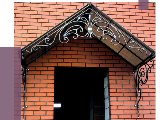 Металлические козырьки в Краснодаре от 10783 руб. 