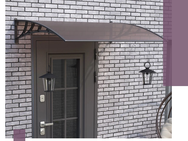 Недорогие козырьки и навесы под ключ в Краснодаре