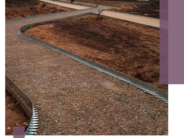 Металлические бордюры под ключ в Краснодаре — изготовление и монтаж