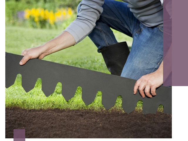 Металлические бордюры для газона в Краснодаре — изготовление и монтаж