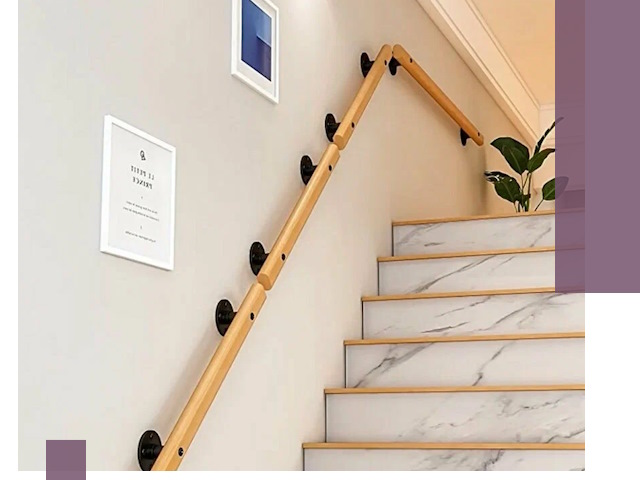 Поручни металлические и деревянные под ключ в Краснодаре